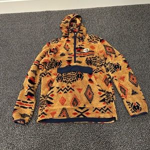 The North Face patterned fleece half zip
